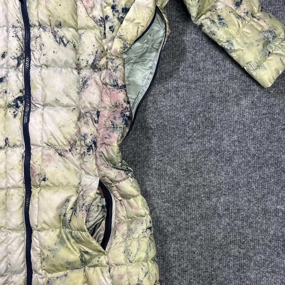 Burton ak Baker Down‎ Jacket Women's XS Green Pink Tie Dye Puffer Hooded 10014